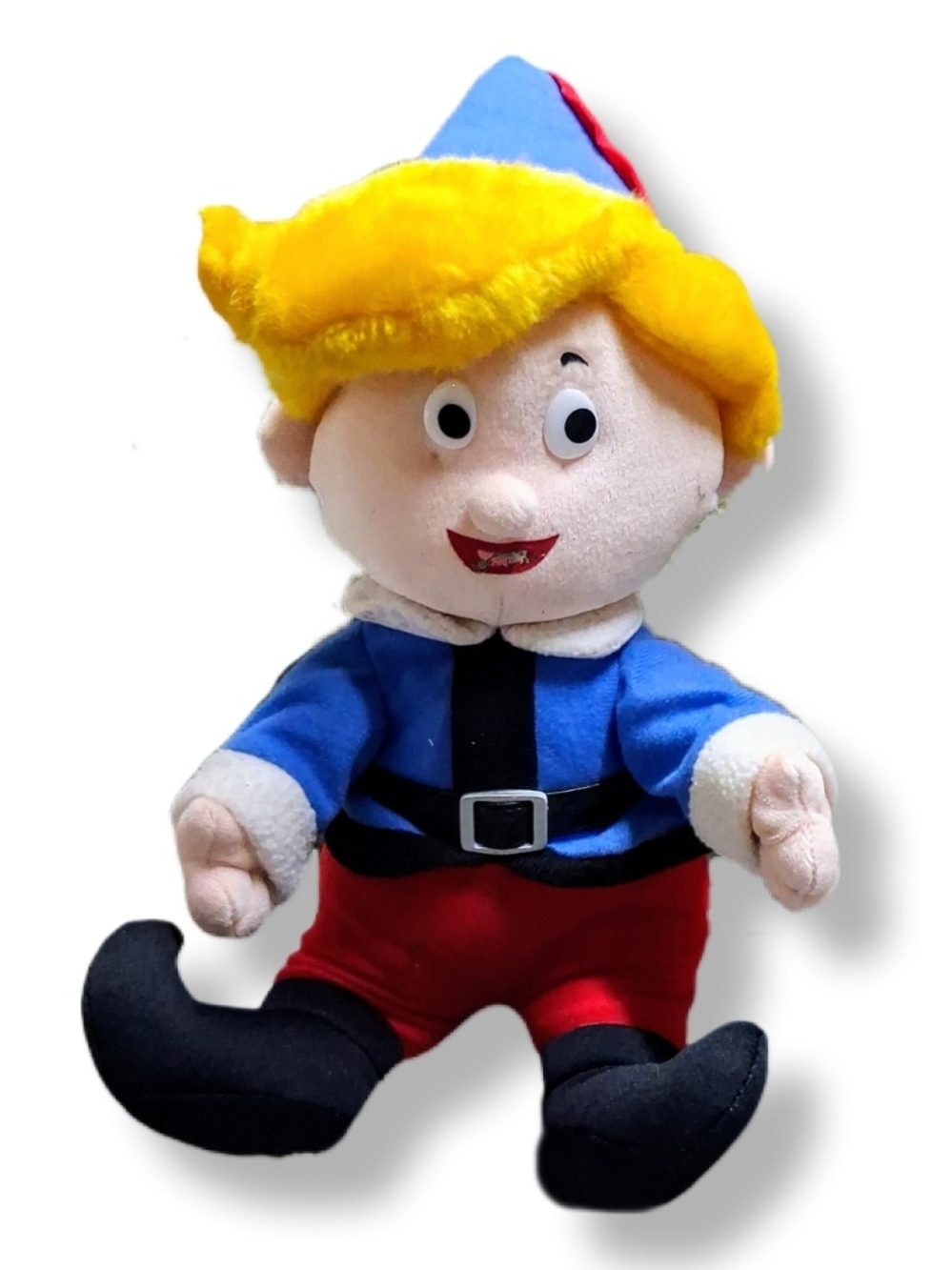 Hermey The Elf Plush - Blue Jacket, Red Pants, Yellow Hair